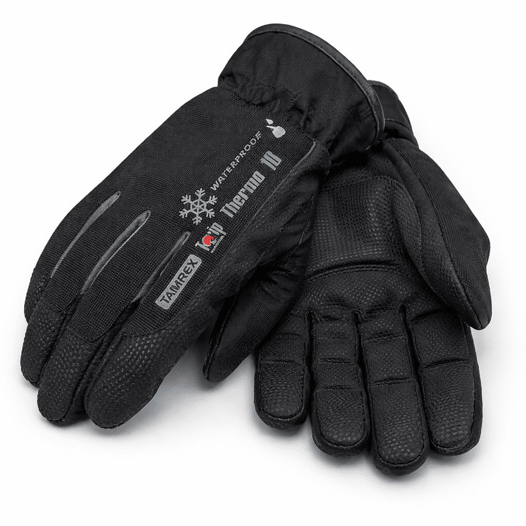TAMREX TouchGrip Guantes de invierno impermeables aislados pantalla táctil negro