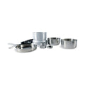 Tatonka Camping Cooking Stove Set Burner de acero inoxidable Pot compacta al aire libre