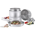 Tatonka Camping Cooking Stove Set Burner de acero inoxidable Pot compacta al aire libre