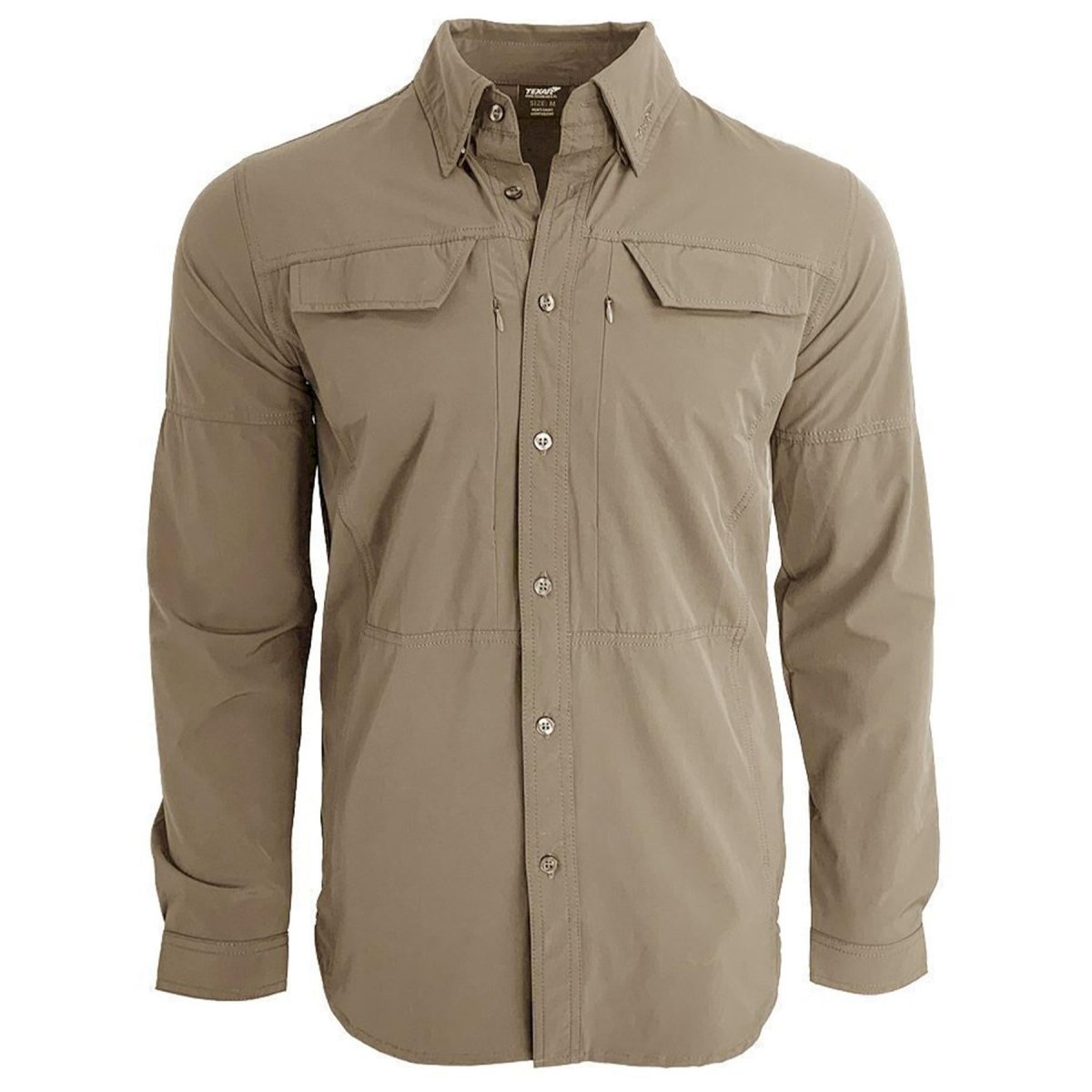 Camisa militar de manga larga de Texar Fit Slim Garming Classic Camisetas del ejército