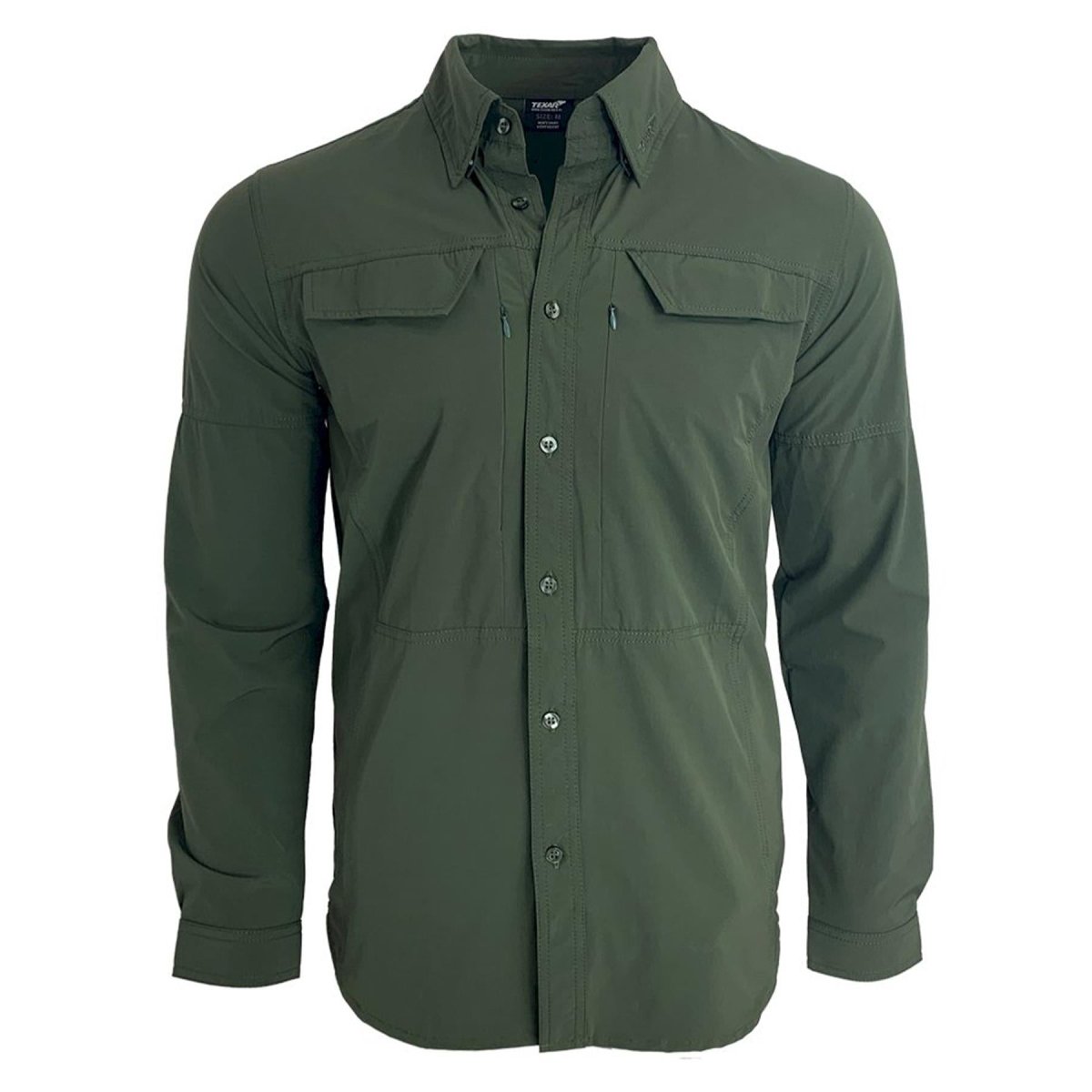 Camisa militar de manga larga de Texar Fit Slim Garming Classic Camisetas del ejército