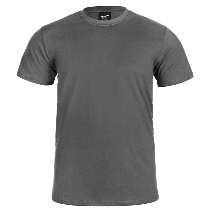 Camiseta interior militar TEXAR de algodón gris con tejido transpirable y costuras reforzadas para mayor durabilidad y comodidad.