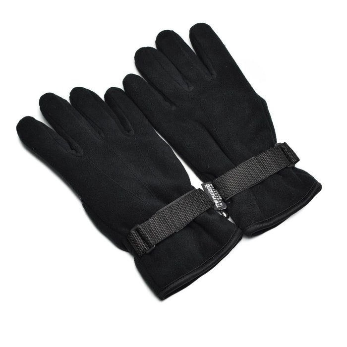 Guantes con forro Thinsulate polar invierno negro casual combate táctico agarre antideslizante - GoMilitar
