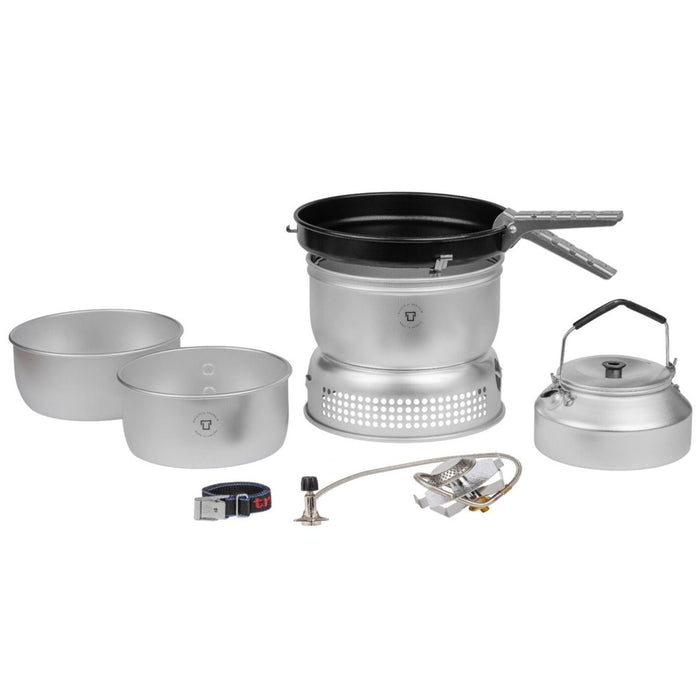 Juego de cocina de camping Trangia, parabrisas de aluminio para olla de senderismo exterior - GoMilitar