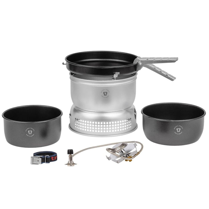 Trangia utensilios de cocina para camping juego de estufa quemador de gas aluminio compacto ultraligero senderismo - GoMilitar