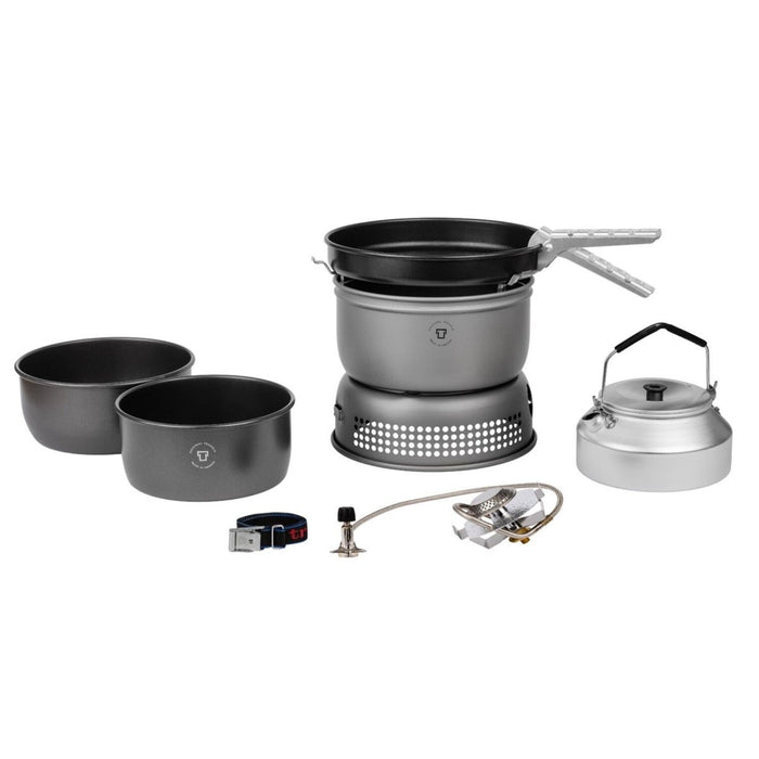 Juego de estufa de camping portátil compacta Trangia de aluminio anodizado duro y ligera - GoMilitar