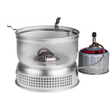 Trangia Compact Ultralight Stove de aluminio Conjunto de gas de gas líquido Campisco de campamento