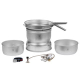 Trangia Compact Ultralight Stove de aluminio Conjunto de gas de gas líquido Campisco de campamento