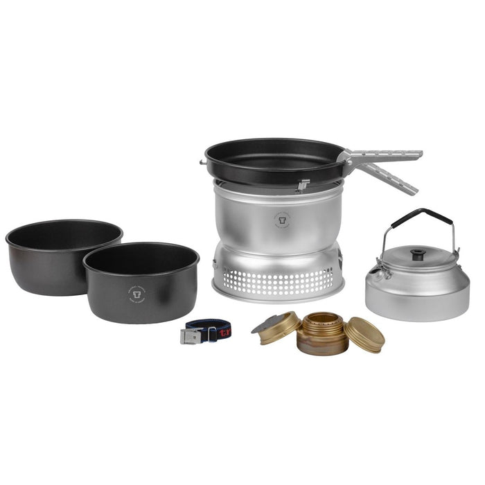 Juego de cocina Trangia, quemador para senderismo, calentador de alimentos compacto y ultraligero para acampar - GoMilitar