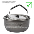 Servicio de senderismo de Trangia aluminio Ultralight Stove Set Burner Kit Cooking Mochilado
