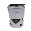 Set de estufa de cocina de Trangia utensilios de cocina livianos de acero inoxidable compacto de senderismo