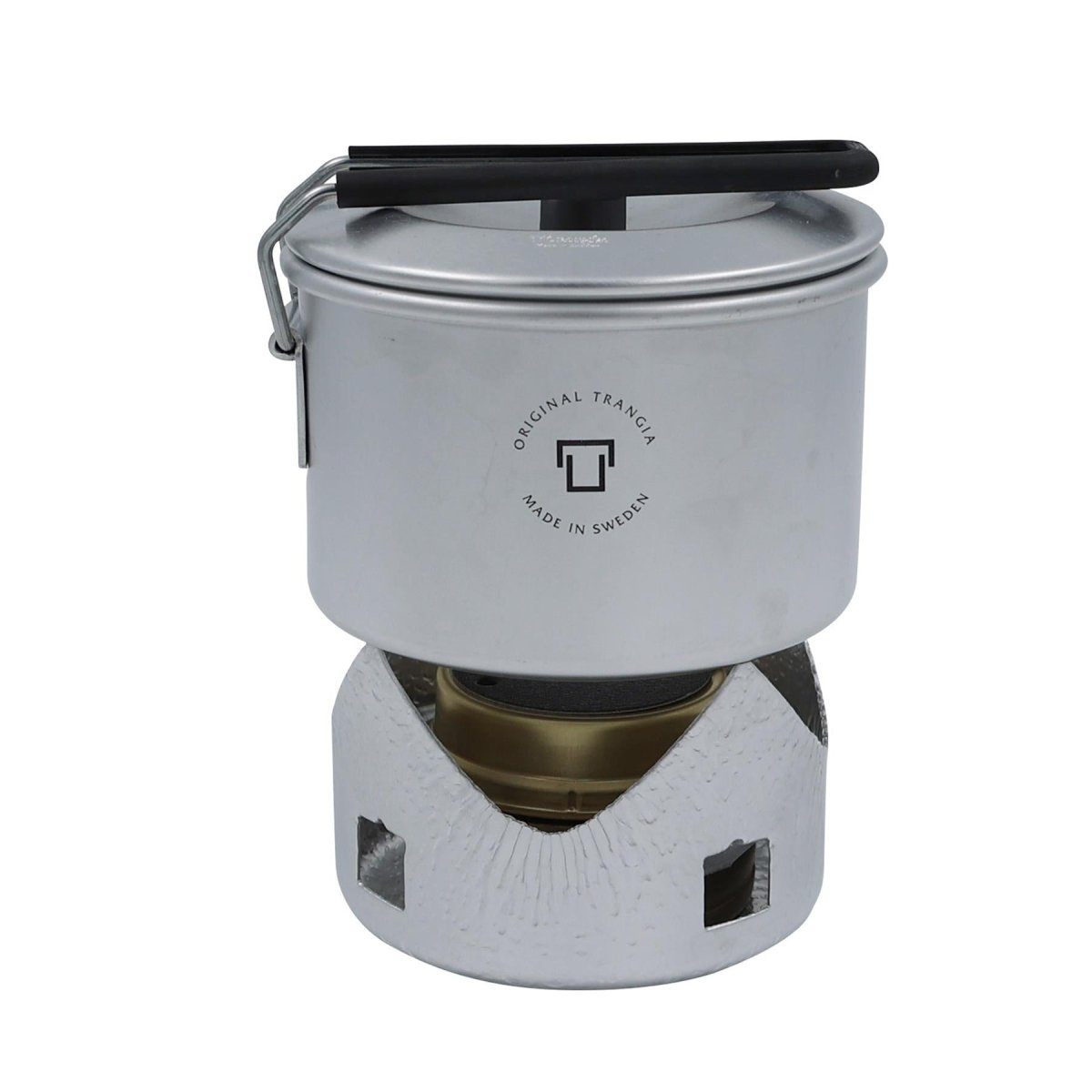 Set de estufa de cocina de Trangia utensilios de cocina livianos de acero inoxidable compacto de senderismo