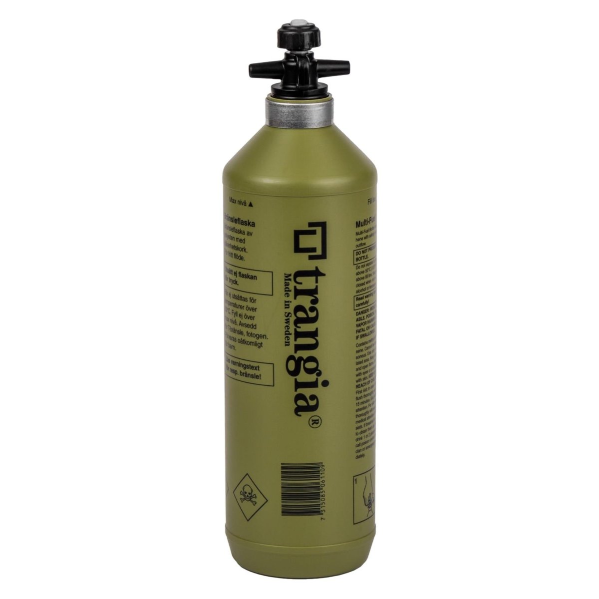 Botella de combustible líquido de Trangia Quemador de gasolina de polietileno Oliva de senderismo al aire libre