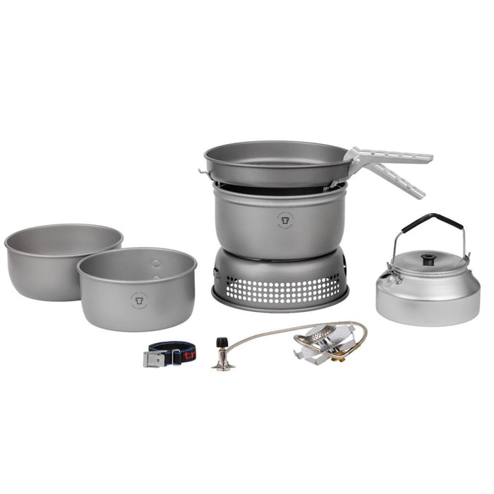 Juego de utensilios de cocina para exteriores Trangia, sartén de aluminio, mochila compacta y ligera - GoMilitar