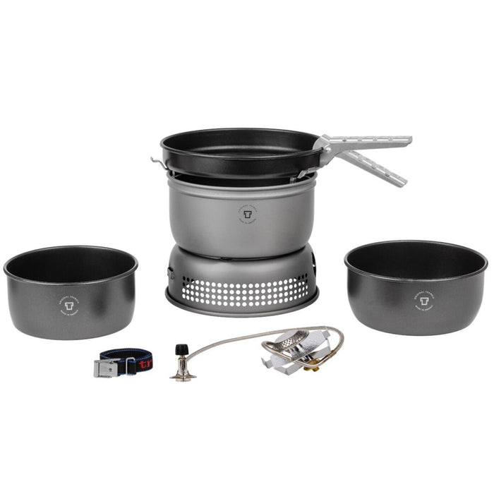 Juego de estufa ligera portátil Trangia, utensilios de cocina compactos de 1,75 L para acampar al aire libre - GoMilitar