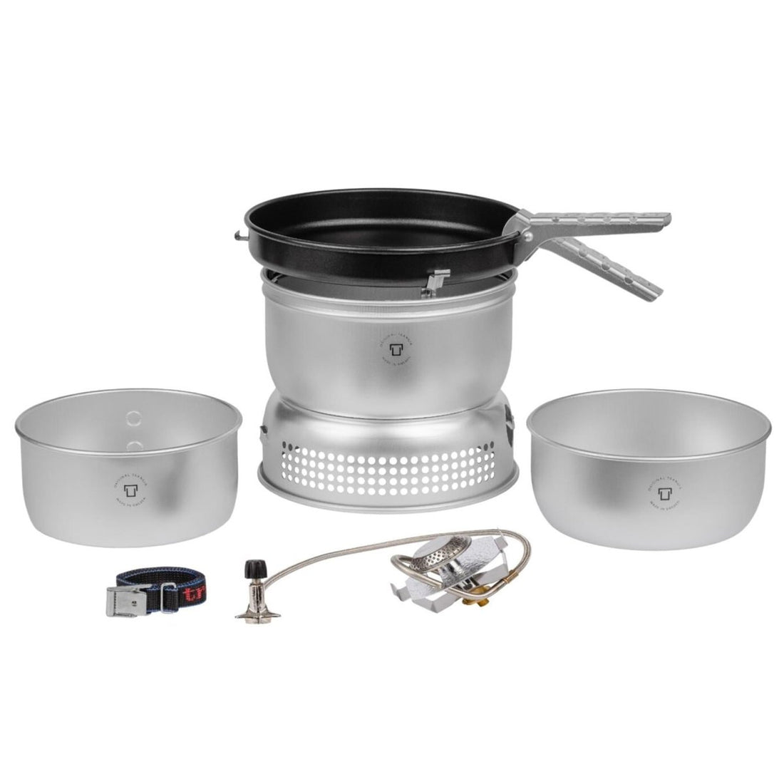 Set de estufa Trangia 1.75L Pan de olla de aluminio ultraligero Kit de cocción de senderismo al aire libre