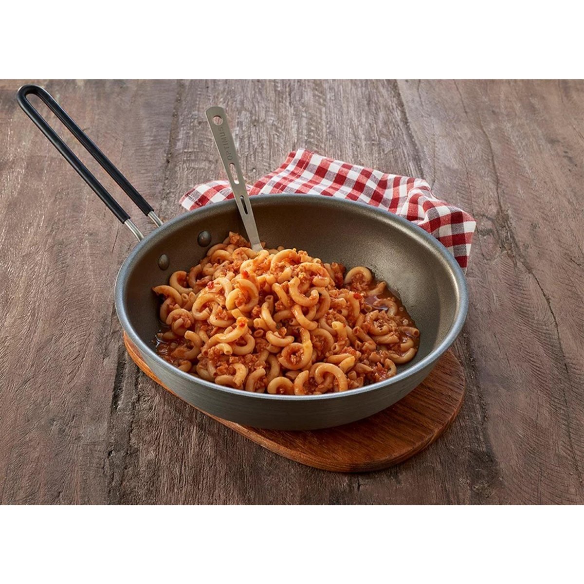 Trek'n comer comida vegetariana fideos boloñeses para acampar comida de supervivencia al aire libre