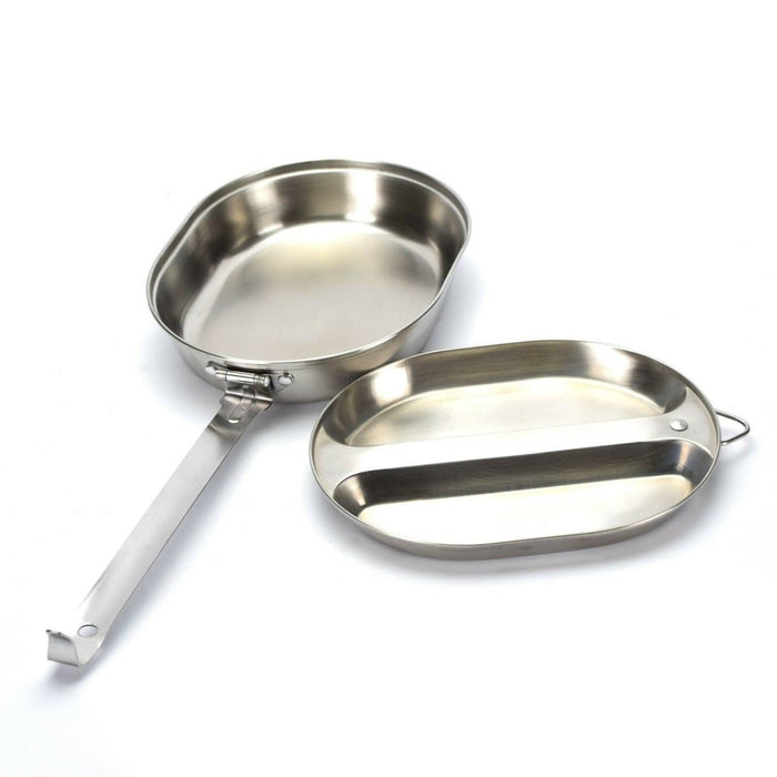 Kit de comedor del ejército de EE. UU., latas militares de acero inoxidable, utensilios para comer estilo EE. UU. NUEVO - GoMilitar