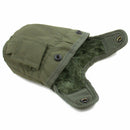 Olive green U.S. Army style canteen pouch with button snaps and soft inner lining for M1 water bottle cover cup