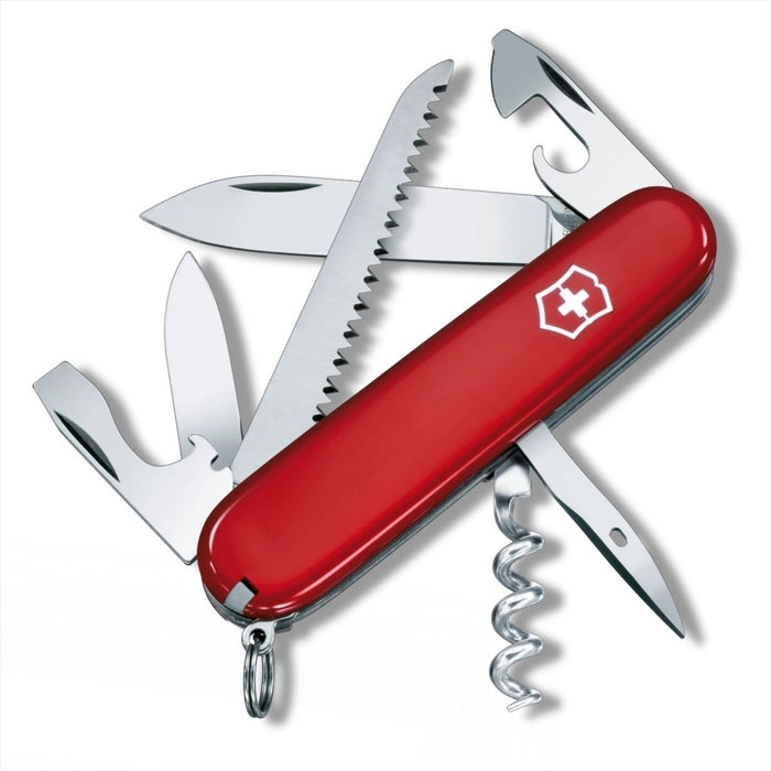 Navaja Multiherramienta Victorinox Camper 13 Funciones 91 mm Herramienta EDC de Bolsillo Roja - GoMilitar