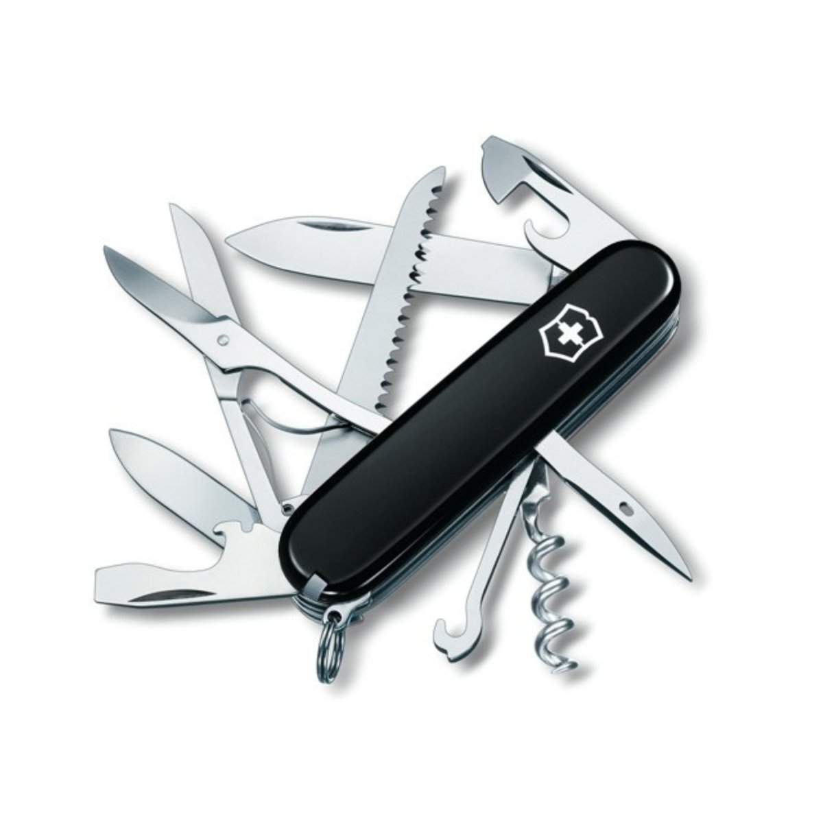 Victorinox Huntsman Navaja Suiza 91mm Multiherramienta 15 Funciones Negra