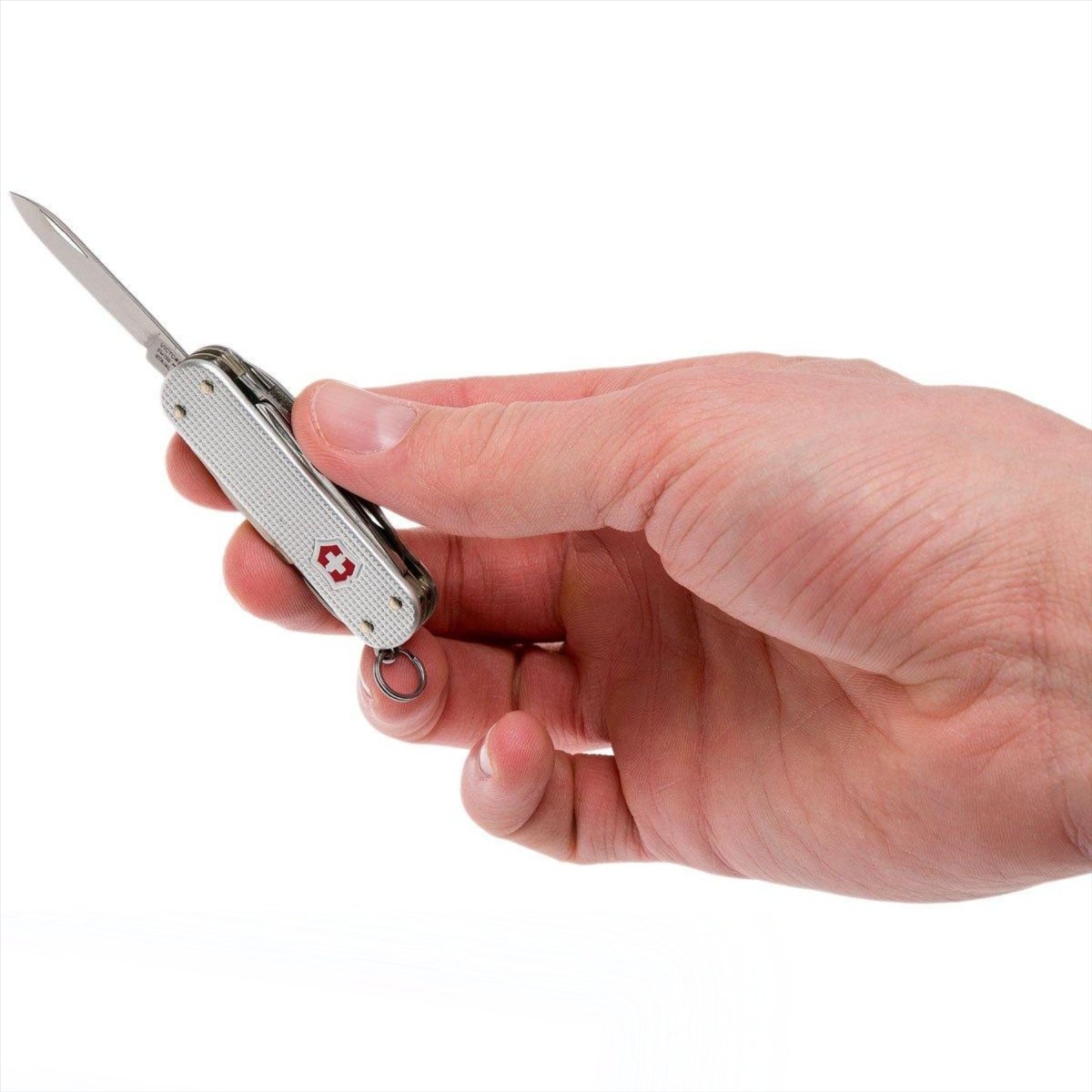 Navaja multiherramienta Victorinox MiniChamp Alox, herramienta EDC de bolsillo de 58 mm con 15 funciones