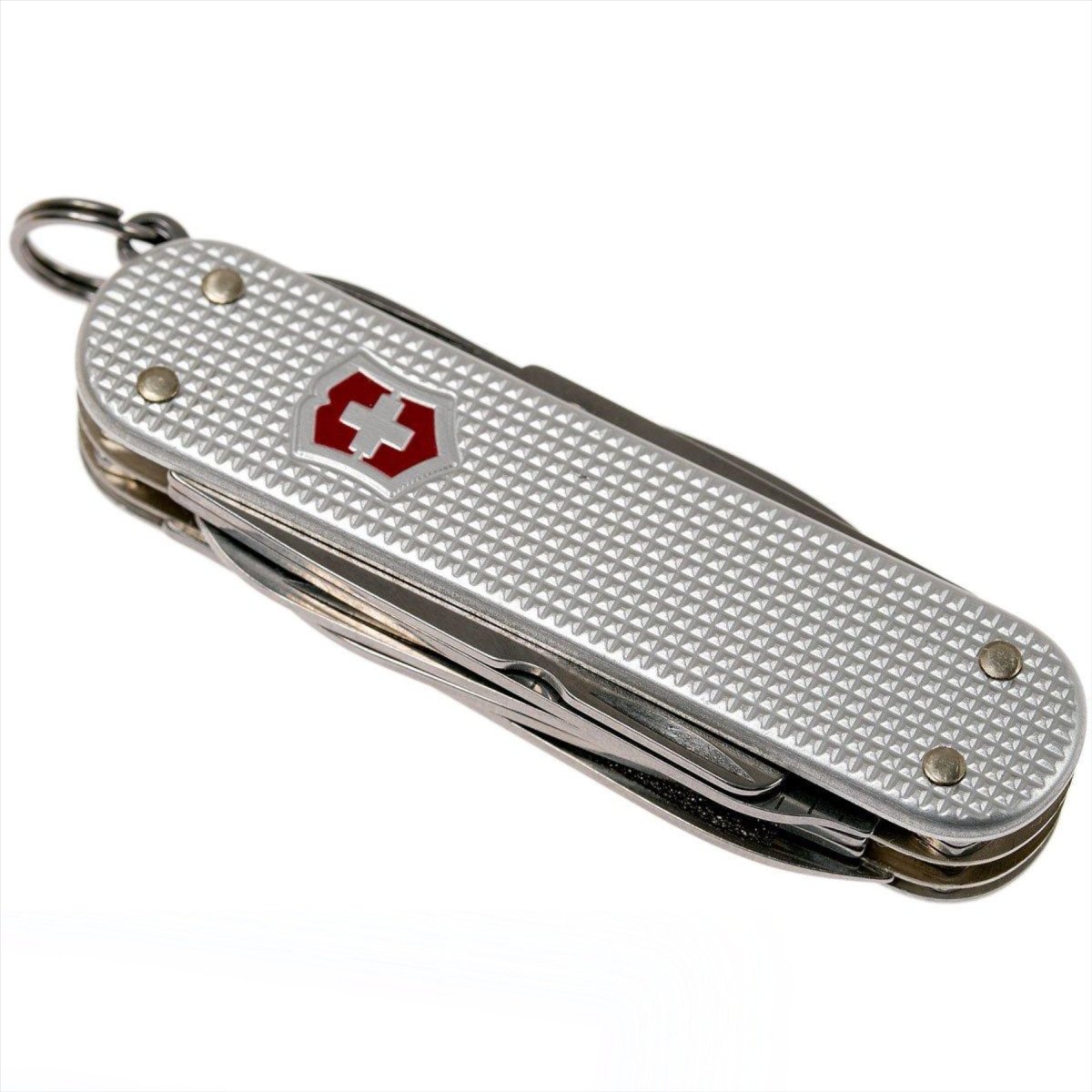 Navaja multiherramienta Victorinox MiniChamp Alox, herramienta EDC de bolsillo de 58 mm con 15 funciones