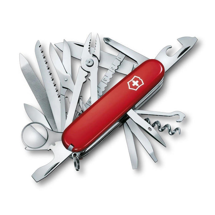 Navaja Victorinox Swiss Champ Multiherramienta 33 Funciones Acero Inoxidable Mango Rojo - GoMilitar