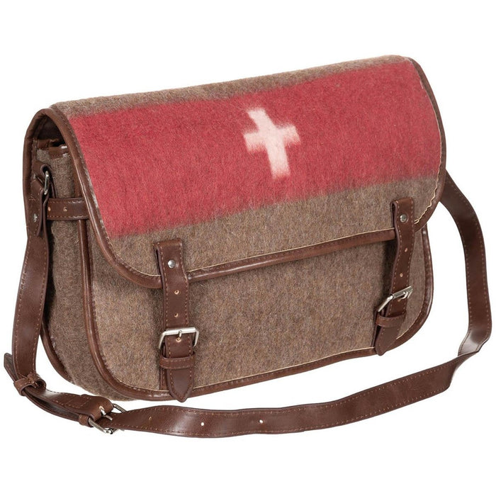 Bolso bandolera de lana estilo vintage reproducción de bolso paramédico de primeros auxilios - GoMilitar