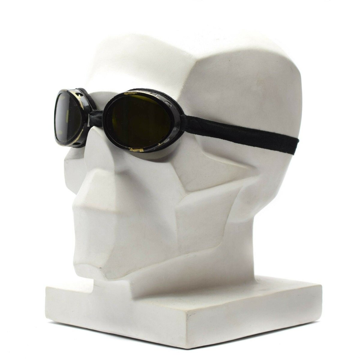 WWII GENTA DE PROTECCIÓN DE GOGGLES DE CASLO REDONDO DEL EJÉRCITO SWISS GENUINOS WWII