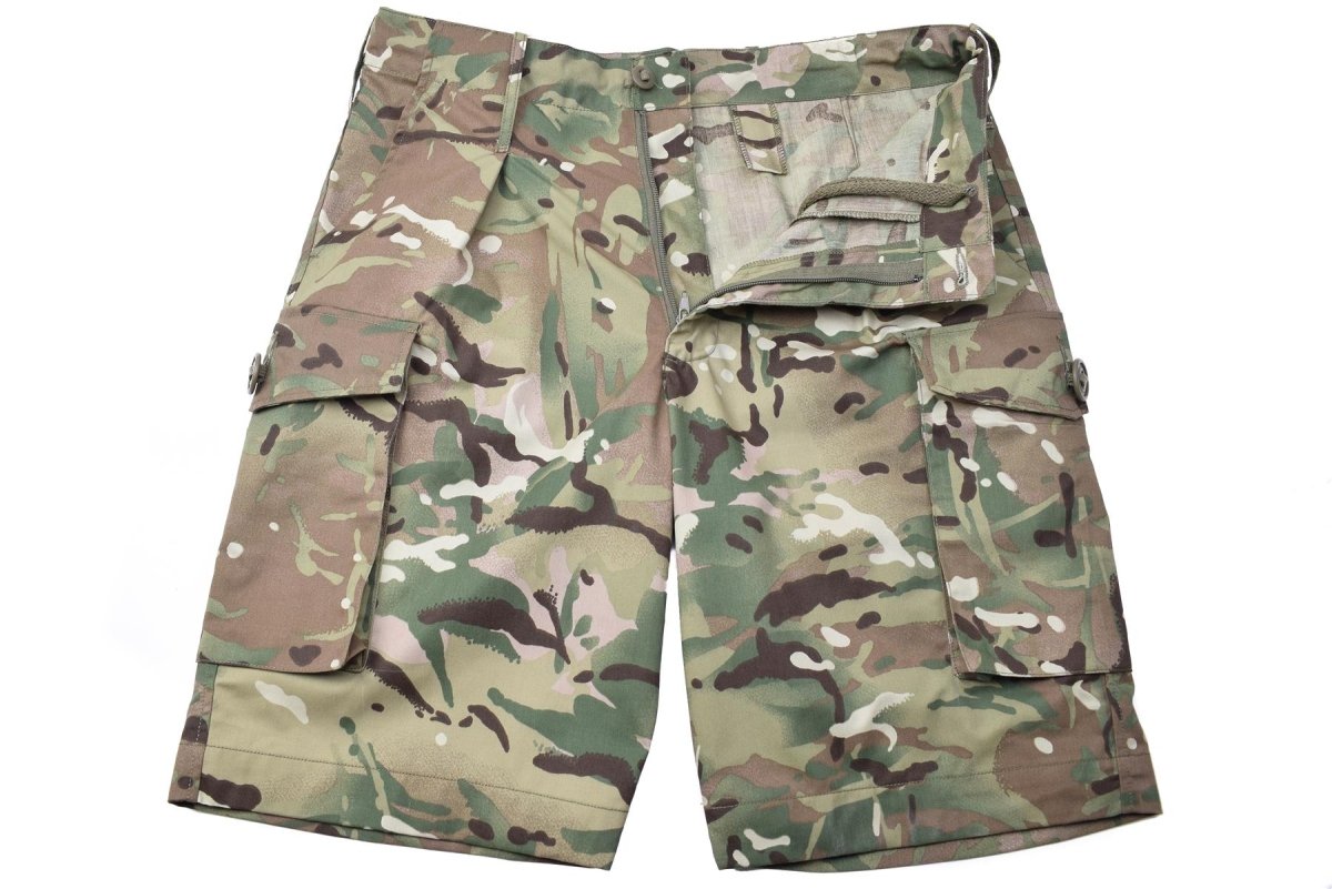 Genuino combate militar del ejército británico MTP CAMO SHORTS Problema militar nuevo