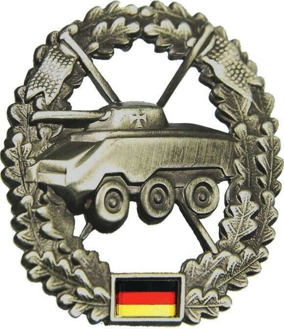 Auténtica boina del ejército alemán, insignia, escarapela, tanque, tropas de reconocimiento, fuerza blindada
