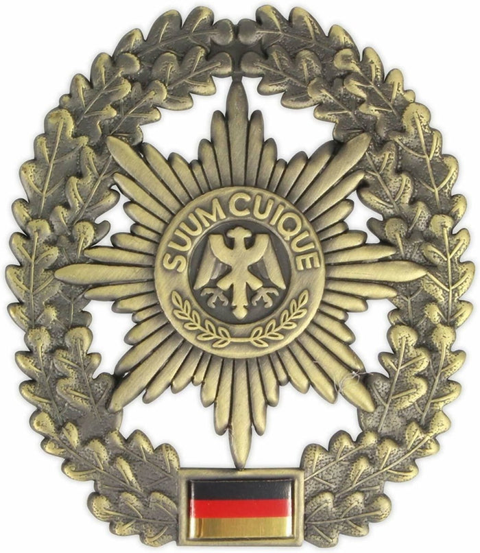 Auténtica boina del ejército alemán, insignia, escarapela, policía militar, Feldjagertruppe