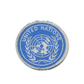 Genuine United Nations Loop Patch redondo Velcro Patch Mark Outdoor Blue White NUEVO