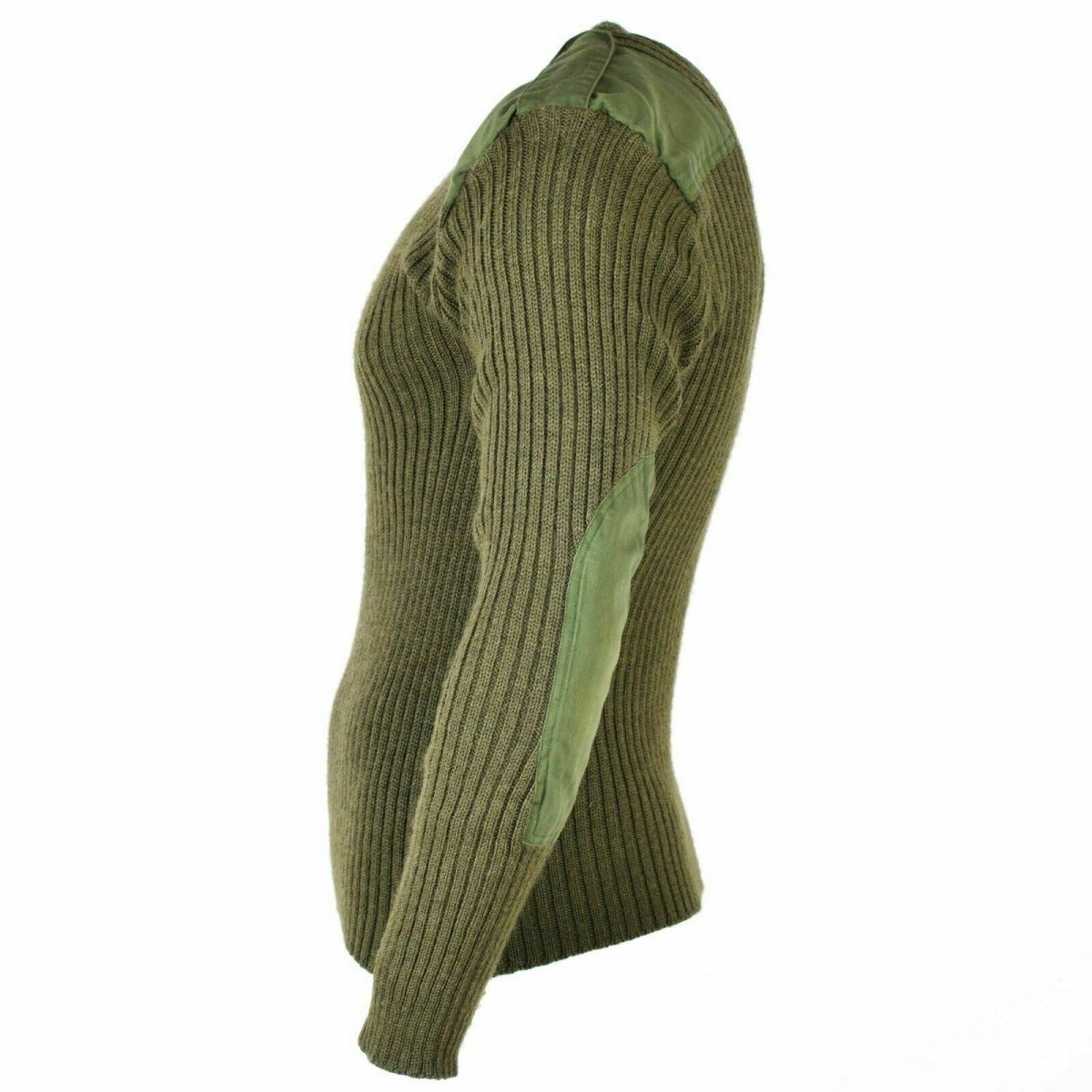 Comando original del ejército británico comando suéter de oliva verde de lana de lana