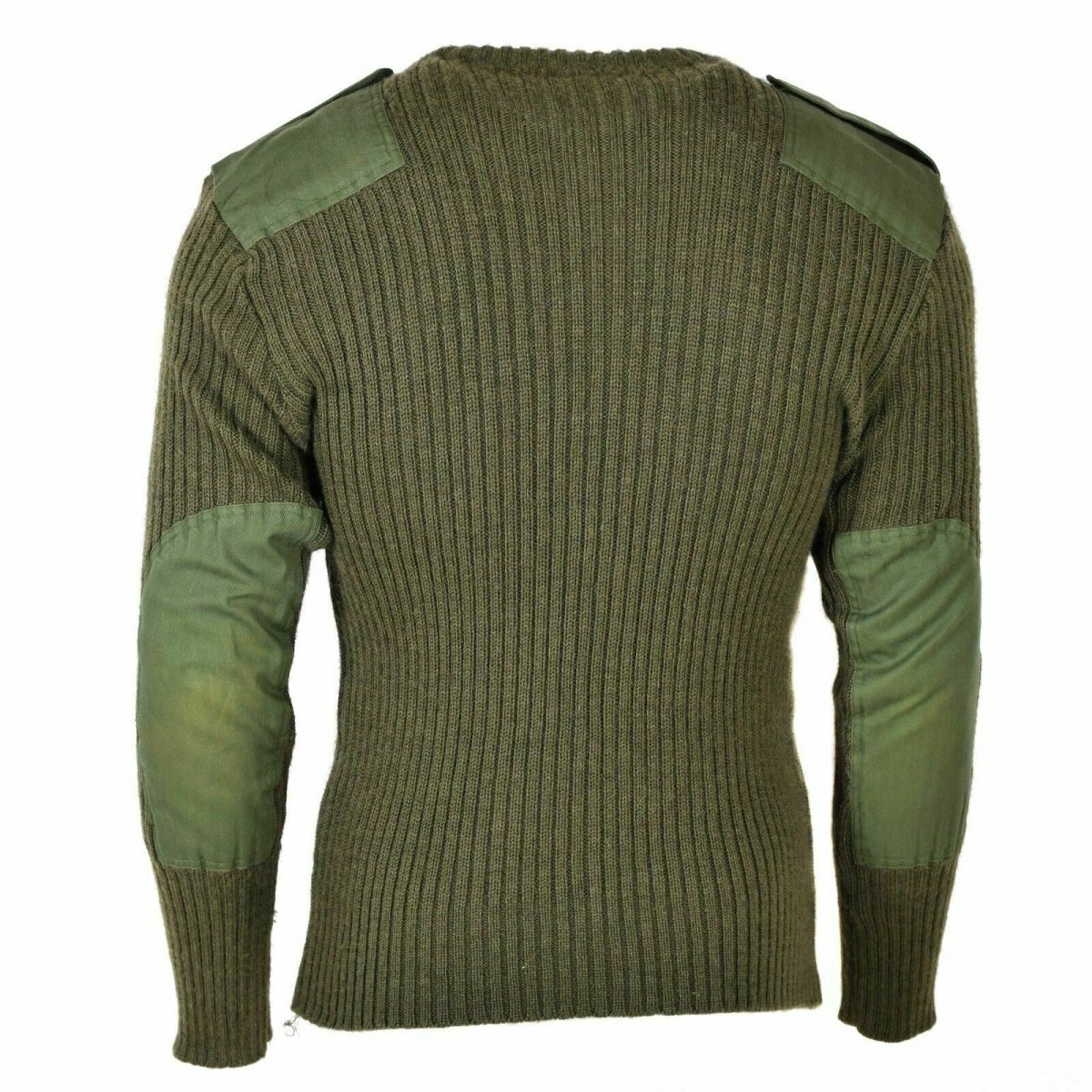 Comando original del ejército británico comando suéter de oliva verde de lana de lana